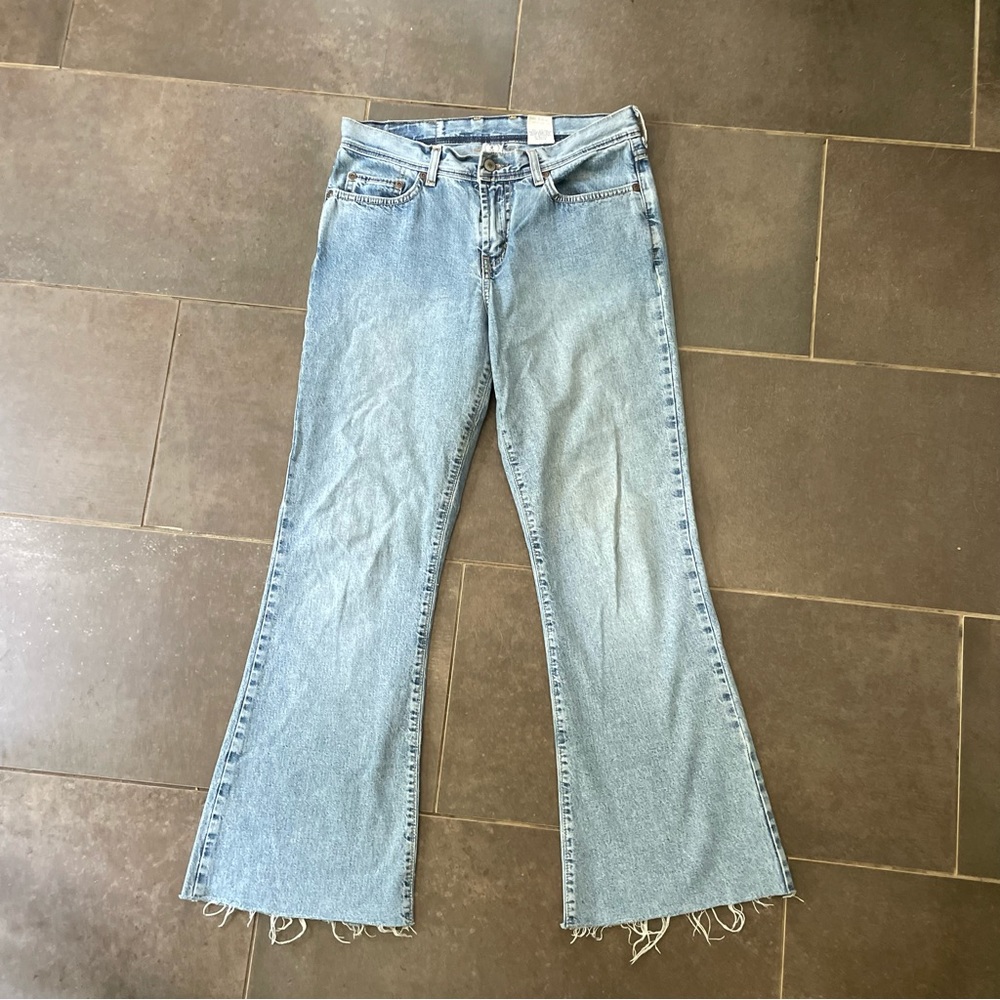 Luck Brand Dungaree Blue Denim Jeans Made in USA Size 8/29”